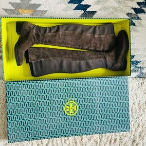 Tory Burch Brown Over-the-Knee Boots